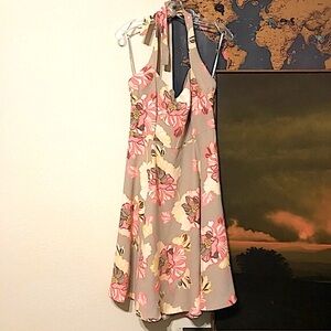 Eva Mendes Halter Tie Sundress